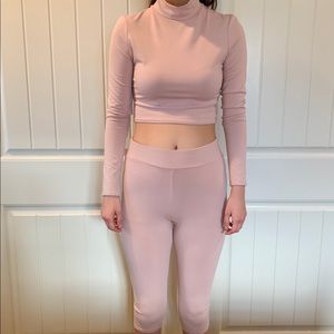 Carli Bybel Long Sleeve Crop & Legging Set